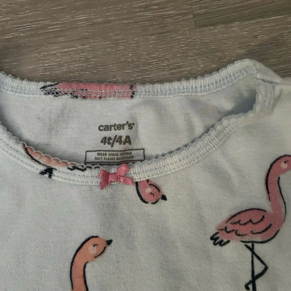 Lot Of 6 Toddler Girls Summer Clothes Size 4T Pajamas Shorts T Shirt Tank Skirt - Picture 3 of 5